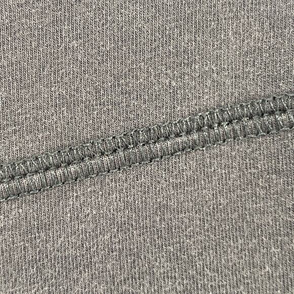 EILEEN FISHER Pants L Organic Cotton Stretch Jersey Cropped Straight Gray USA - Picture 6 of 13